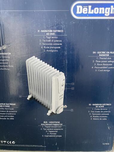 2 neue DeLonghi Elektro-Heizk�rper 2000 und 2500 W