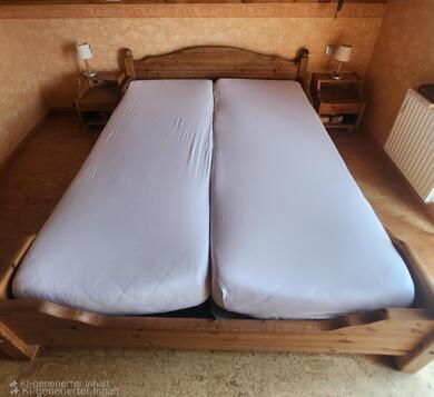 Eiche Echtholz Doppelbett