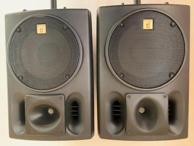 PA-Boxen PA 202P,  passive Fullrange-Lautsprecher, inklusive Boxenstnder