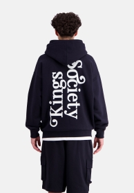 Kings Society back print zip-hoodie