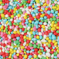 Nonpareilles und Formdekore werden auch als „Crunchy Pearls“ in vielfältigen Geschmacksrichtungen angeboten. (Bilder: Omnia)