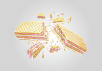 Die Himbeer-Kokos-Waffel enthält den Premix Stern PowerUp von SternVitamin.