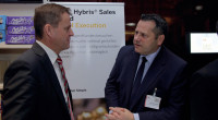The Business Forum gathered manufacturers like Dr Klaus Karg (Karg crispbread) and Hueseyin Alkan (right) from Frankonia 
with attendees from retail and the whole supply chain.