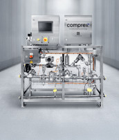 Die kraftvollen Reinigungsimpulse aus Luft und Wasser werden bei dem comprex® Verfahren hochverdichtet (compress) und impulsartig in die zuvor entleerte Spülstrecke des Leitungssystems geschossen (expand). (Bild: Hammann Gruppe)