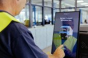 Das Driver Termina“ erleichtert den Arbeitsalltag der Berufskraftfahrer. (Foto: Nagel-Group)