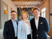 Die Geschäftsführung der B+S GmbH Logistik und Dienstleistungen: Christian Voß (li.), Cordula Brockmeyer und Clemens von Ketteler. (Foto: B+S GmbH Logistik und Dienstleistungen)