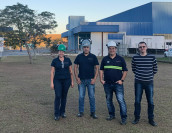 Tate & Lyle's team in Guarani, Brazil, celebrate it becoming the first Company site to be powered entirely by renewable energy (Image: Tate & Lyle)