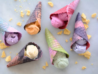 The full EXBERRY® rainbow will also be on show through colorful concepts including ice cream, wafer cones, noodles, mayonnaise, and snacks. (Image: Exberry/GNT)
