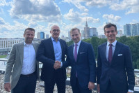 From left to right: Steven De Jonghe, General Counsel, Van Genechten Packaging; Frank Ohle, Chief Executive Officer, Van Genechten Packaging; Edgar Kolesnik, Partner, Abris Capital Partners; Bartosz Owedyk, Investment Associate, Abris Capital Partners (Image: Van Genechten)