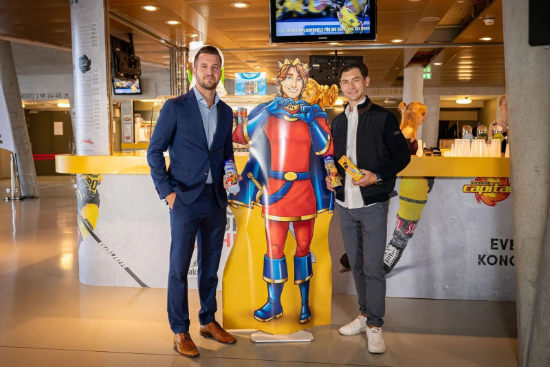 Freuen sich auf die Zusammenarbeit: Patrick Wondra (li.), Geschäftsführer der Vienna Capitals, und Christian Idinger, Geschäftsführer von Griesson - de Beukelaer Österreich & CEE. (Foto: Vienna Capitals)