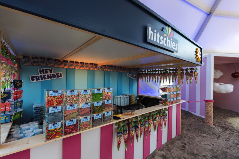 Die Hitschies Candy Bar war Anziehungspunkt am Candy Beach. (Foto: schauinsland-reisen GmbH)