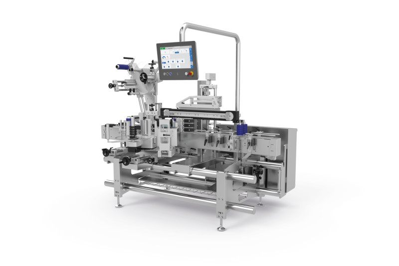 Für maximale Prozess- und Produktsicherheit kann die L 320 Serie mit optischen Inspektionssystemen ausgestattet werden. Diese übernehmen die umfassende Produkt-, Etiketten- und Druckdatenkontrolle – einschließlich Etikettenanwesenheits-, Druck- und Barcode-Kontrolle sowie Muster- und Positionserkennung. (Bild: Multivac)