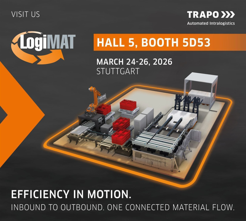 Trapo ist mit einem Stand auf der Logimat vertreten. (Bild: Trapo)