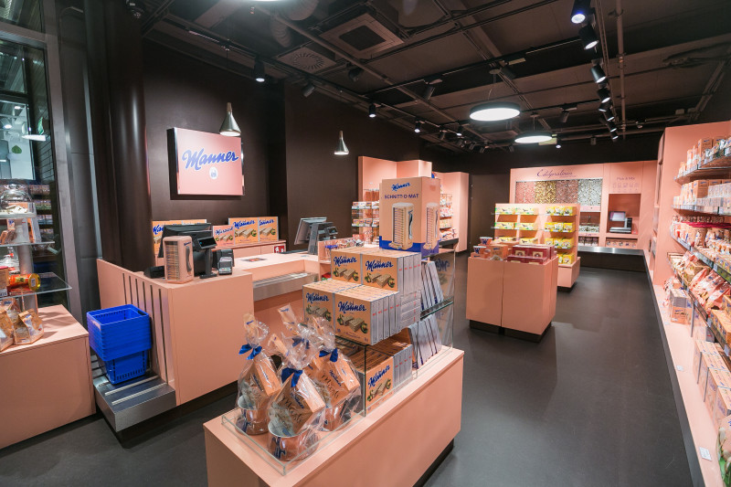 Blick in einen typischen Manner Store (Foto: Manner)