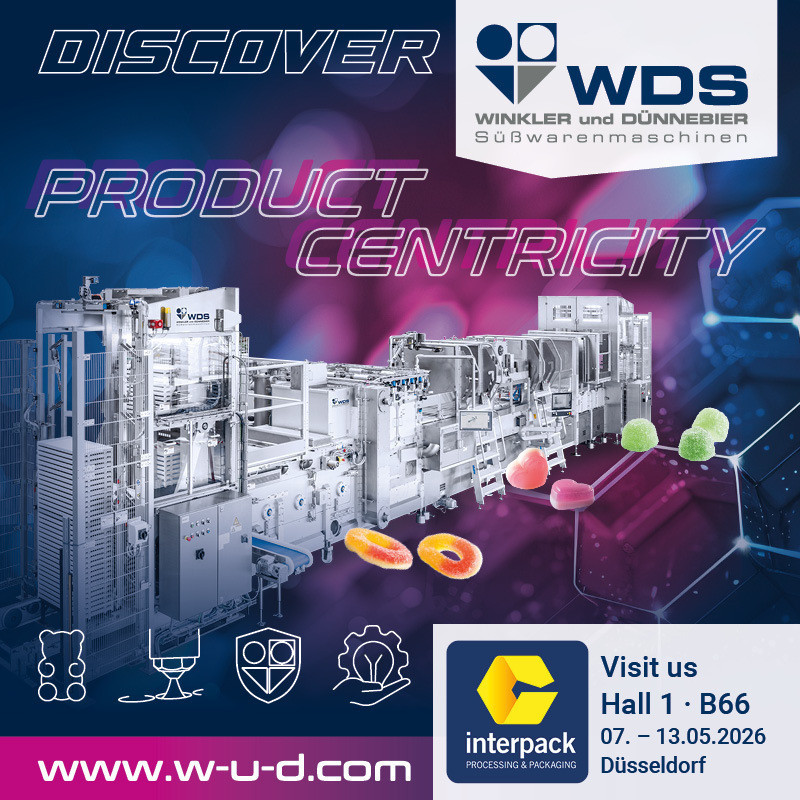 Winkler und Dünnebier Süßwarenmaschinen focuses on your product for the confe