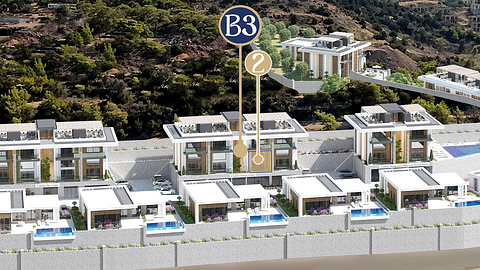 B3 Blok No:2 | Cordelia Sea View Apartments & Villas – 2+1 Loft Apartment