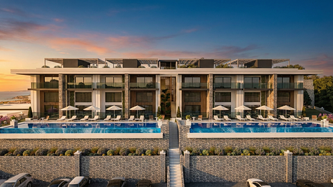 A Blok No:2 Cordelia Sea View Apartments & Villas | 2+1 Loft Apartment