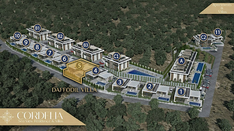 Daffodil Villa – Luxury 3+1 Sea View Villa for Sale in Cordelia