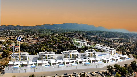 B1 Blok No:4 Cordelia Sea View Apartments | 2+1 Loft Apartment in Esentepe