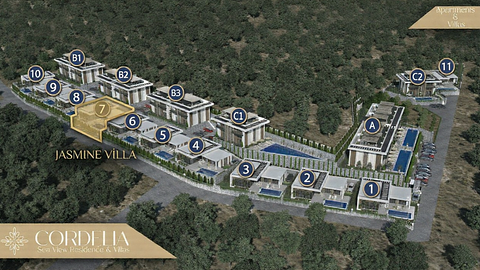 Jasmine Villa – Exclusive 3-Bedroom Luxury Sea View Villa in the Cordelia Project, Esentepe