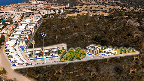 A Blok No:7 Cordelia Sea View Apartments & Villas | 2+1 Loft Panoramic Sea View