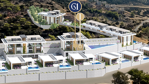 C1 Blok No:1 Cordelia Sea View Apartments & Villas | 2+1 Loft Sea View Apartment