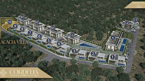 Acacia Villa – Exclusive 3-Bedroom Luxury Sea View Villa in the Cordelia Project, Esentepe
