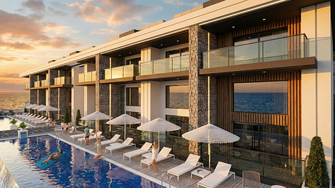 A Blok No:8 Cordelia Sea View Apartments & Villas | 2+1 Loft Apartment