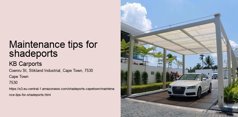 Maintenance tips for shadeports