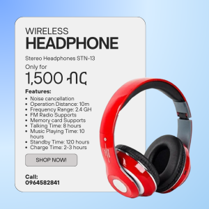 Headphones Wireless - Stereo Headphones - Wireless Headset - Free delivery 