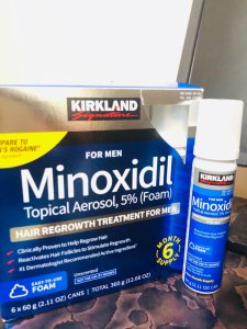 Minoxidil hair growth