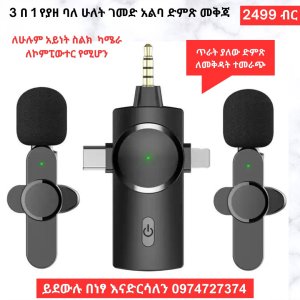 3 in 1 double  Wireless Microphone