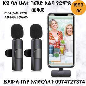 K9 double  Wireless Microphone