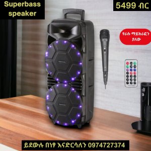 Super bass  wireless  speaker with microphones