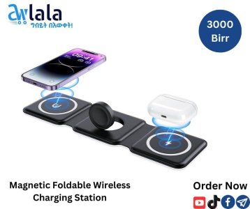 Magnetic Foldable Wireless Charging Station
