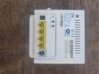 Zte Router for Broadband Internet (Copper)