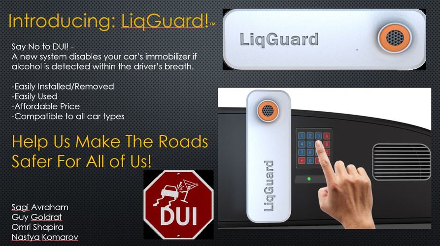 ساغي ابراهام ، جاي غولدرات ، عمري شابيرا ، ناستيا كوماروف                 - "LiqGuard"                