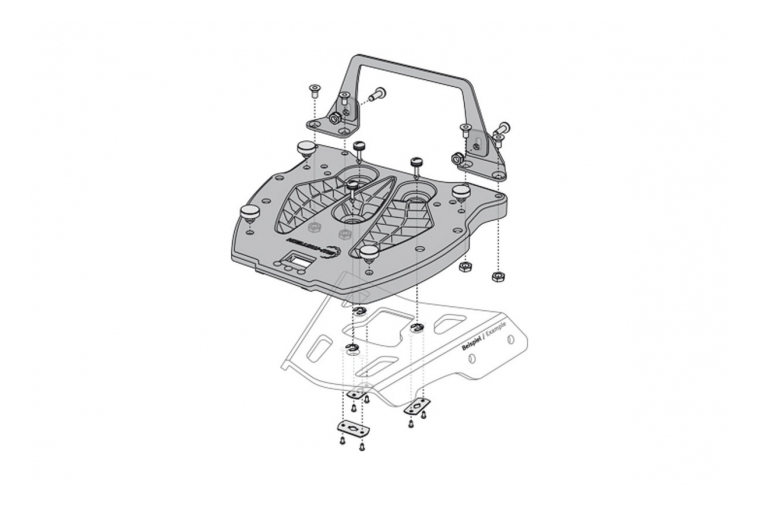 SW-Motech Quick-Lock adapterplaat, Hepco & Becker