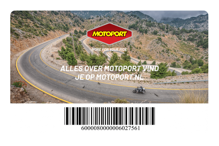 Cadeaukaart MotoPort 50 Euro + Envelop