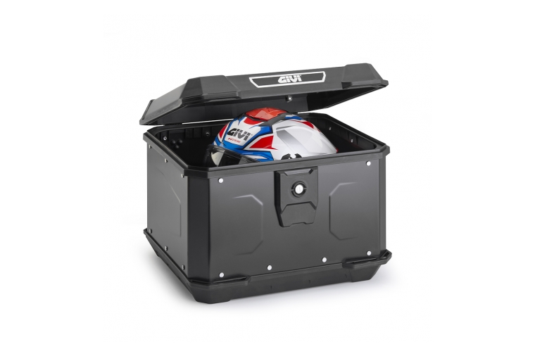 ALP44B-BLACK ALUMINIUM MONOLOCK TOPCASE 44LT