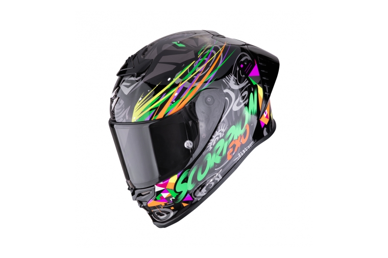 Scorpion EXO-R1 EVO II AIR SAVAGE Black-Green-Orange
