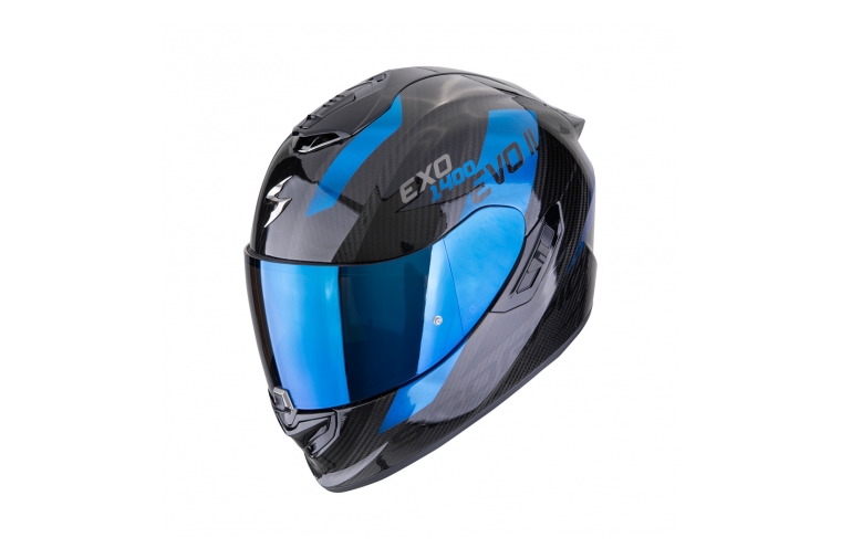 Scorpion EXO-1400 EVO II CARBON AIR PLATTED Black-Blue