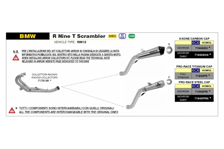 PRO-RACE TITANIUM, CARB END CAP EEC