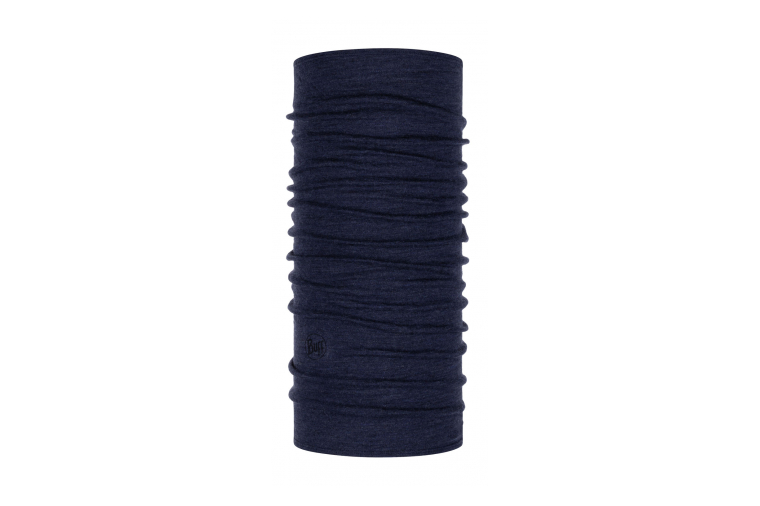 Midweight Merino Wool Buff, Night Blue Melange