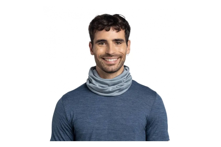 Buff Lightweight Merino wool Solid Flint