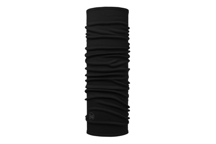 Midweight Merino Wool Buff, Solid Black