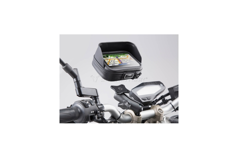 SW-Motech Universele Gps-kit voor 22mm / 28mm /1 stuur (incl. Navi Bag M)