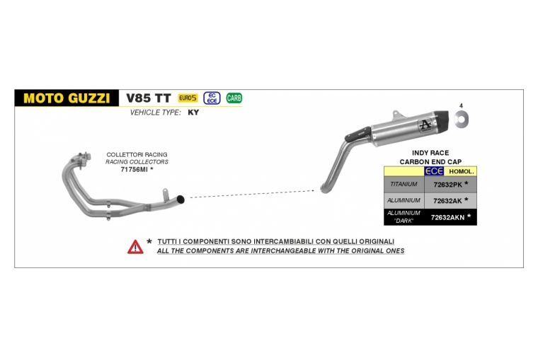 INDY RACE ALUMINIUM DARK, CARBON END CAP EEC