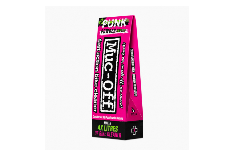 Muc-Off Punk Powder (4 Pack) + Fles