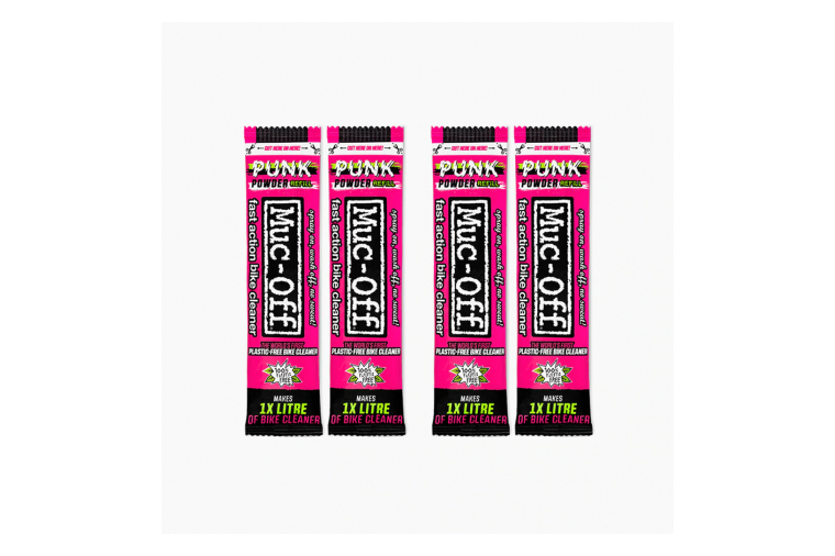 Muc-Off Punk Powder (4 Pack) + Fles